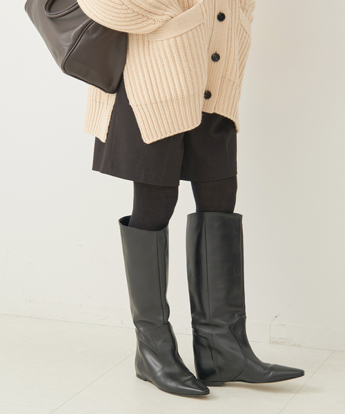 Spick & Span（スピックアンドスパン）の「PEサージストレッチショートパンツ（その他パンツ・レディース・ベージュ/オレンジ/ブラック・36/38）」の12枚目の写真