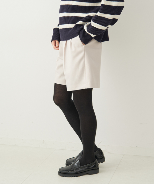 Spick & Span（スピックアンドスパン）の「PEサージストレッチショートパンツ（その他パンツ・レディース・ベージュ/オレンジ/ブラック・36/38）」の13枚目の写真