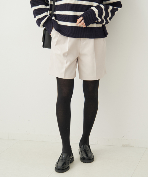 Spick & Span（スピックアンドスパン）の「PEサージストレッチショートパンツ（その他パンツ・レディース・ベージュ/オレンジ/ブラック・36/38）」の5枚目の写真