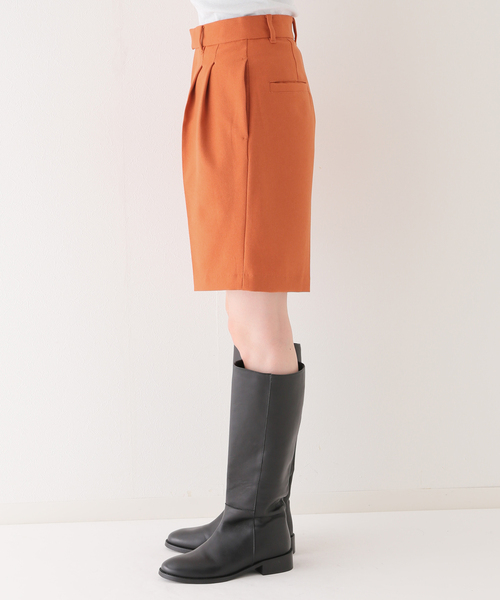 Spick & Span（スピックアンドスパン）の「PEサージストレッチショートパンツ（その他パンツ・レディース・ベージュ/オレンジ/ブラック・36/38）」の10枚目の写真