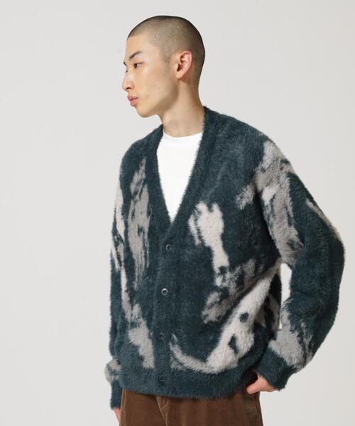 AVIREX（アヴィレックス）の「【直営店限定】AVX NYLON SHAGGY CARDIGAN / ナイロン シャギー カーディガン / AVIREX / アヴィレックス（カーディガン/ボレロ・メンズ・ブルー/ブラック・M/L）」の11枚目の写真