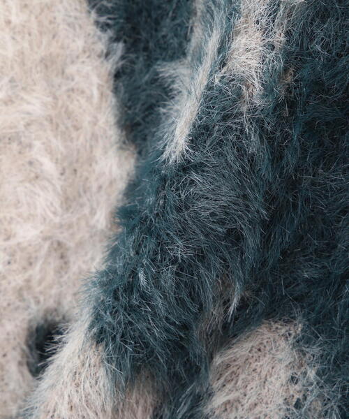 AVIREX（アヴィレックス）の「【直営店限定】AVX NYLON SHAGGY CARDIGAN / ナイロン シャギー カーディガン / AVIREX / アヴィレックス（カーディガン/ボレロ・メンズ・ブルー/ブラック・M/L）」の13枚目の写真