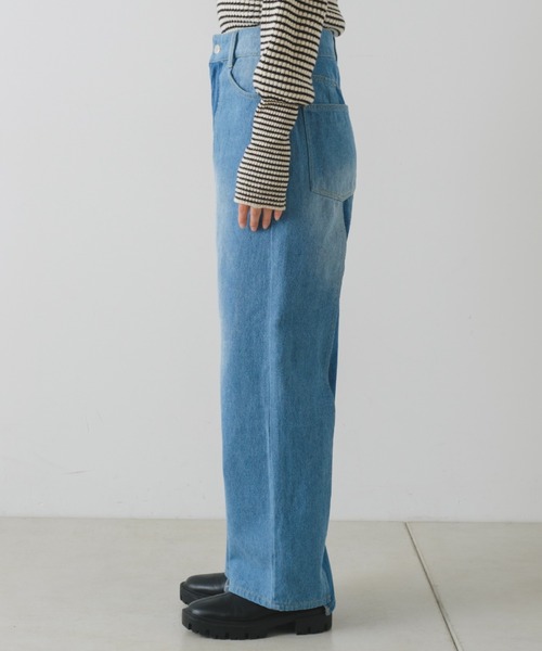 Kastane（カスタネ）の「【サイズ展開あり】ハイウエストパッチワークデニム（デニムパンツ・レディース・ブルー・0/1/2）」の17枚目の写真