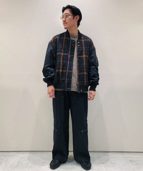 WELLDER(ウェルダー)の「【WELLDER / ウェルダー】 EX. Combination Bomber Jacket / 別注コンビネーションボンバージャケット(MA-1・メンズ・マルチ・4)」の7枚目の写真