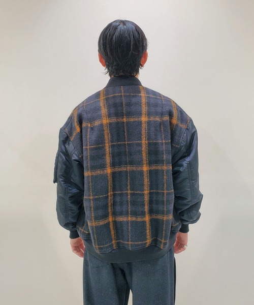 WELLDER(ウェルダー)の「【WELLDER / ウェルダー】 EX. Combination Bomber Jacket / 別注コンビネーションボンバージャケット(MA-1・メンズ・マルチ・4)」の8枚目の写真