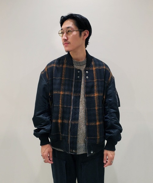 WELLDER(ウェルダー)の「【WELLDER / ウェルダー】 EX. Combination Bomber Jacket / 別注コンビネーションボンバージャケット(MA-1・メンズ・マルチ・4)」の9枚目の写真