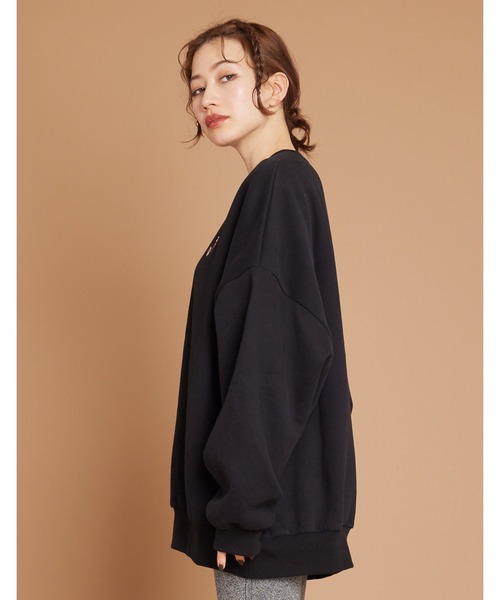 Little sunny bite(リトルサニーバイト)の「One point stitch sweat top(スウェット・レディース・グリーン/アイボリー/ブラック/ピンク・MEDIUM/SMALL)」の5枚目の写真