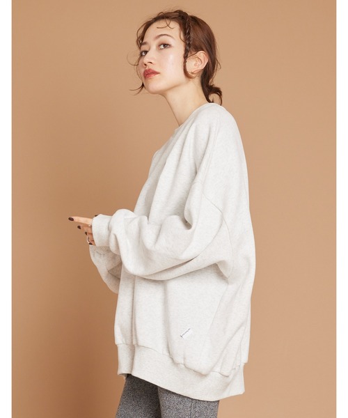 Little sunny bite(リトルサニーバイト)の「One point stitch sweat top(スウェット・レディース・グリーン/アイボリー/ブラック/ピンク・MEDIUM/SMALL)」の21枚目の写真