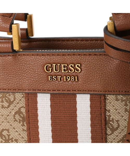 Guess(ゲス)の「KATEY Mini Satchel(ハンドバッグ・レディース・ストーン/ブラウン・ONE SIZE)」の7枚目の写真
