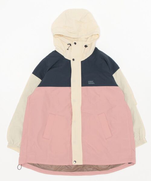 KRIFF MAYER Lady's Collection（クリフメイヤーレディースコレクション）の「ゆったりマウンテンJK（マウンテンパーカー・レディース・ナチュラル/ネイビー/カラフル/ピンク/セージグリーン・MEDIUM/LARGE）」の14枚目の写真