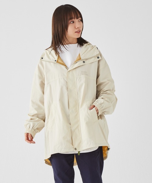 KRIFF MAYER Lady's Collection（クリフメイヤーレディースコレクション）の「ゆったりマウンテンJK（マウンテンパーカー・レディース・ナチュラル/ネイビー/カラフル/ピンク/セージグリーン・MEDIUM/LARGE）」の18枚目の写真