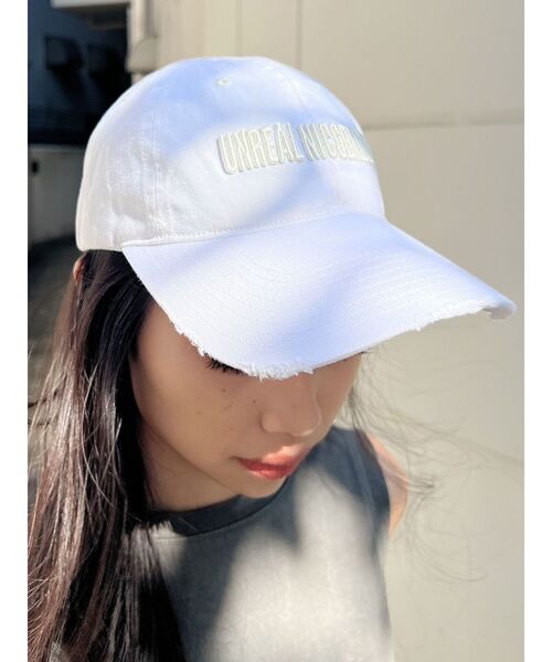 GYDA(ジェイダ)の「UNREAL NICGERLOUS clash キャップ(キャップ・レディース・オフホワイト/ブラック・FREE)」の2枚目の写真
