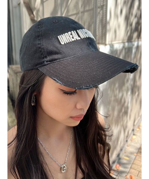 GYDA(ジェイダ)の「UNREAL NICGERLOUS clash キャップ(キャップ・レディース・オフホワイト/ブラック・FREE)」の12枚目の写真