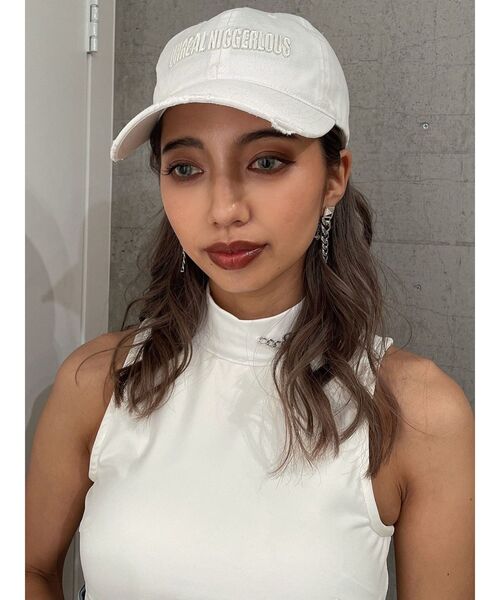 GYDA(ジェイダ)の「UNREAL NICGERLOUS clash キャップ(キャップ・レディース・オフホワイト/ブラック・FREE)」の11枚目の写真