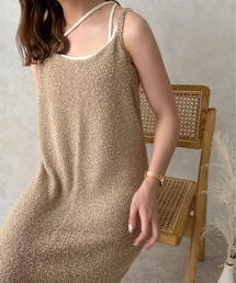 【apres jour clair】ブークレストレートキャミワンピース【ZOZOTOWN限定アイテム】