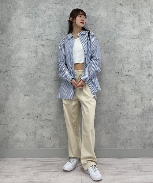 EPIMI E'PIMMY（エピミエピミー）の「カップ付きアメスリキャミソール（キャミソール・レディース・ベージュ/オートミール/オフホワイト/ブラック/オリーブ・MEDIUM）」の7枚目の写真