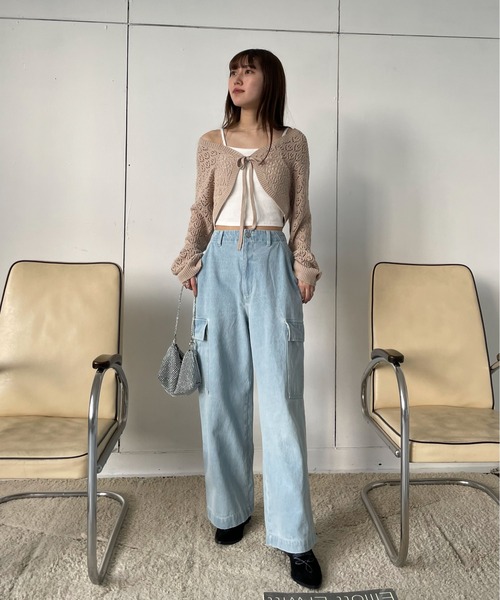 EPIMI E'PIMMY（エピミエピミー）の「カップ付きアメスリキャミソール（キャミソール・レディース・ベージュ/オートミール/オフホワイト/ブラック/オリーブ・MEDIUM）」の14枚目の写真