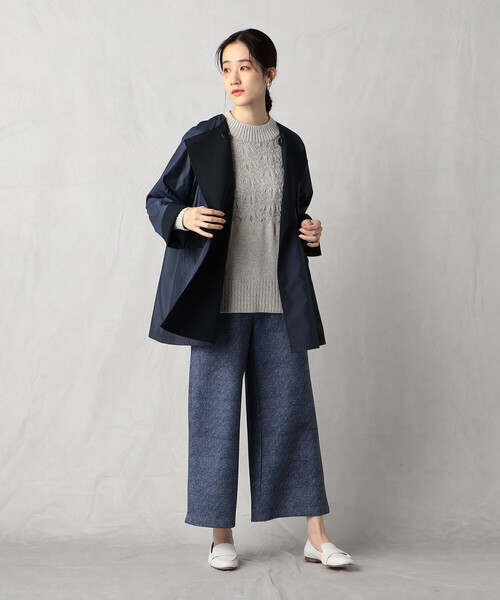Comme Ca Mature(コムサマチュア)の「ダンボールデニムプリントパンツ(デニムパンツ・レディース・チャコール/ネイビー・MEDIUM/LARGE)」の7枚目の写真