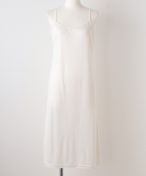 Honeys（ハニーズ）の「インナーロングワンピース（インナーウェア/肌着・レディース・ベージュ/ブラック/アイボリー・L/M）」の2枚目の写真
