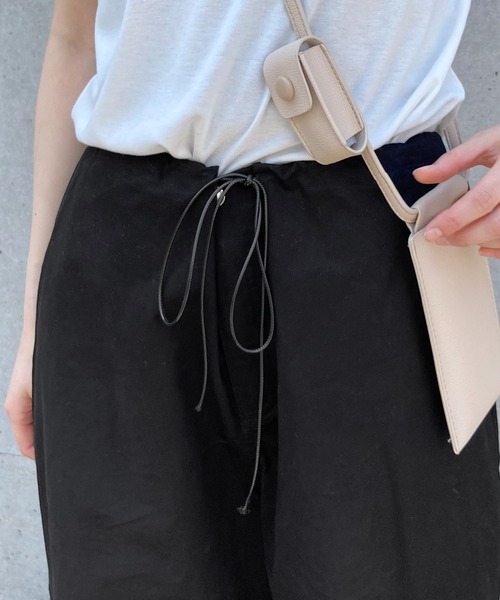 SETUP7（セットアップセブン）の「【SETUP7】スノーカモ風オーバーサイズパンツ KNF（カーゴパンツ・レディース・ブラウン/ホワイト/ブラック/カーキ・FREE）」の8枚目の写真