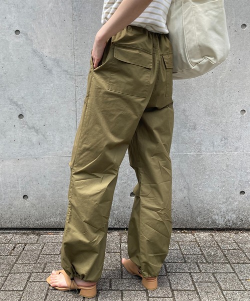 SETUP7（セットアップセブン）の「【SETUP7】スノーカモ風オーバーサイズパンツ KNF（カーゴパンツ・レディース・ブラウン/ホワイト/ブラック/カーキ・FREE）」の14枚目の写真