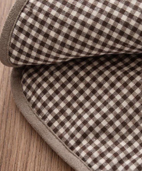 DAY CLOSET（デイ クローゼット）の「キッズ リバーシブル2WAYボアチェックベスト（ベスト・レディース・ホワイト/ブラウン・120cm/130cm/140cm）」の10枚目の写真