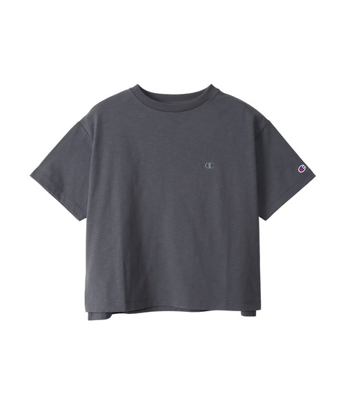 Champion(チャンピオン)の「【Champion/チャンピオン】レディース ショートスリーブTシャツ(Tシャツ/カットソー・レディース・ホワイト/ブラック系その他・MEDIUM/LARGE)」の2枚目の写真