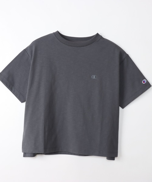Champion(チャンピオン)の「【Champion/チャンピオン】レディース ショートスリーブTシャツ(Tシャツ/カットソー・レディース・ホワイト/ブラック系その他・MEDIUM/LARGE)」の14枚目の写真