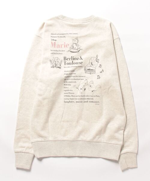 トレーナー スウェット Disney/TheAristocats/おしゃれキャット/マリー/スウェット/オートミール/キャラクター レディース Disney/TheAristocats/おしゃれキャット/マリー/スウェット