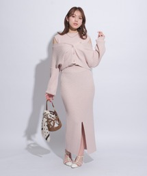 Mystrada（マイストラーダ）の「クロップドニットアップ（ワンピース  