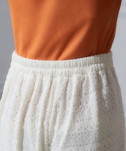 miclat（ミクラ）の「大きいサイズ　レースカットソーワイドパンツ　miclat（その他パンツ・レディース・ブラック/アイボリー・LL/L/3L/5L/4L）」の12枚目の写真