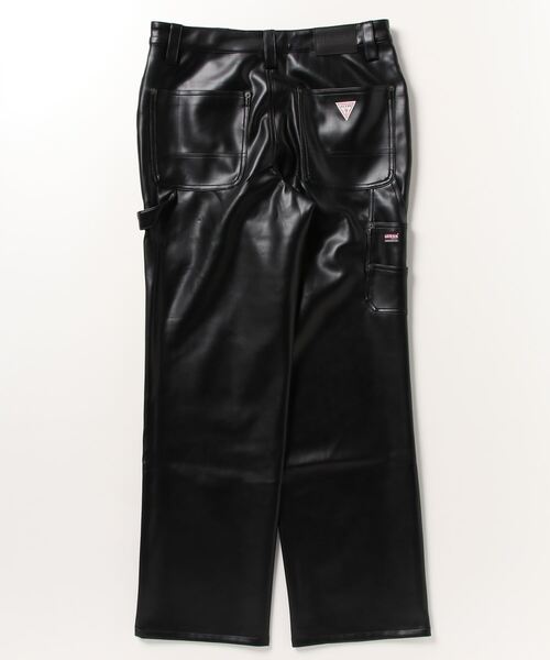 GUESS レザーパンツ Guess（ゲス）の「GUESS Originals Faux-Leather Carpenter
