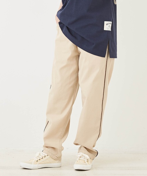CUBE SUGAR(キューブシュガー)の「綿ツイルイージーパンツ(その他パンツ・レディース・カーキ/ブラウン/ベージュ・M)」の1枚目の写真