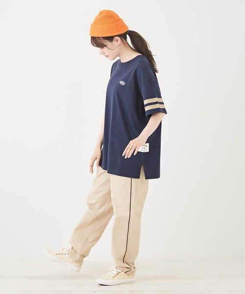 CUBE SUGAR(キューブシュガー)の「綿ツイルイージーパンツ(その他パンツ・レディース・カーキ/ブラウン/ベージュ・M)」の9枚目の写真