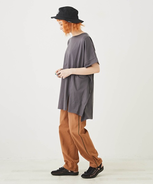 CUBE SUGAR(キューブシュガー)の「綿ツイルイージーパンツ(その他パンツ・レディース・カーキ/ブラウン/ベージュ・M)」の13枚目の写真