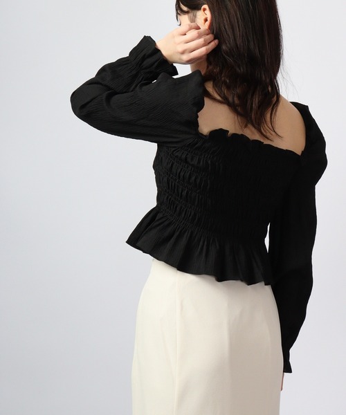 &soiree(アンドソワレ)の「&soiree ワッシャーシャーリングブラウス(シャツ/ブラウス・レディース・ブラック/ラベンダー/ホワイト・M)」の15枚目の写真