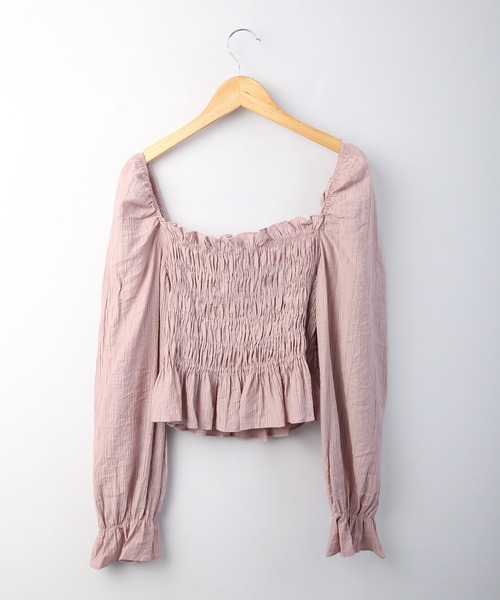 &soiree(アンドソワレ)の「&soiree ワッシャーシャーリングブラウス(シャツ/ブラウス・レディース・ブラック/ラベンダー/ホワイト・M)」の17枚目の写真