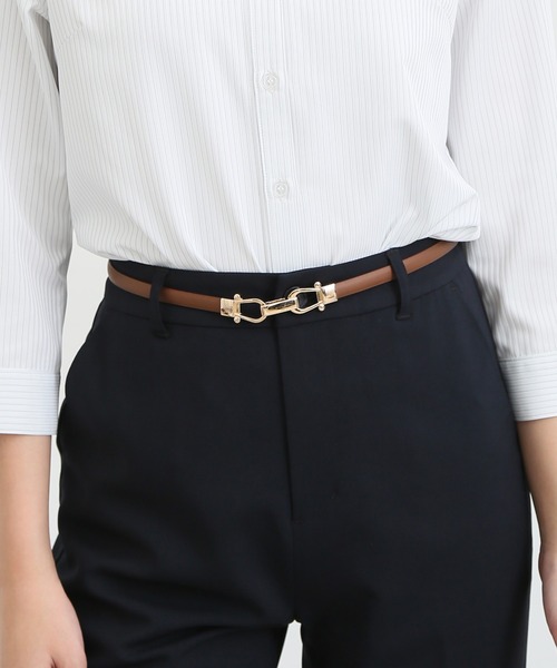 Honeys（ハニーズ）の「ビット付ベルト（ベルト・レディース・ブラック/ブラウン・FREE）」の11枚目の写真