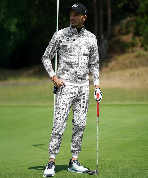 DIVINER GOLF】ペイズリースタンドジャケット+ジョガーパンツ