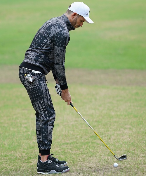 DIVINER GOLF】ペイズリースタンドジャケット+ジョガーパンツ