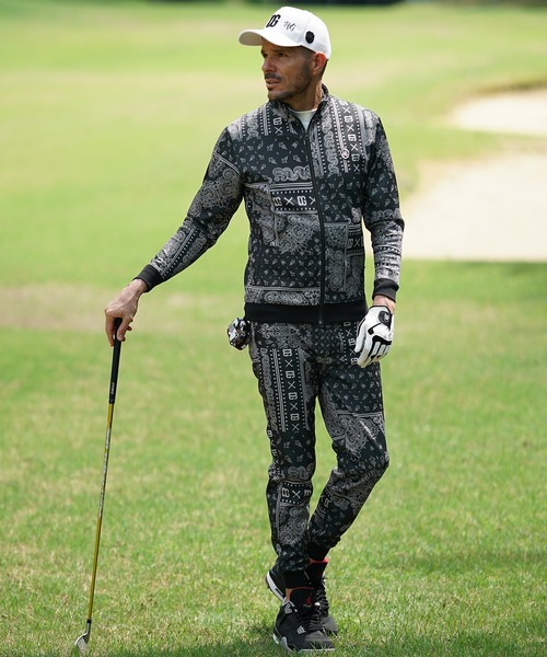 DIVINER GOLF】ペイズリースタンドジャケット+ジョガーパンツ