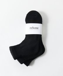 【relume/レリューム】 3P クォーターソックス