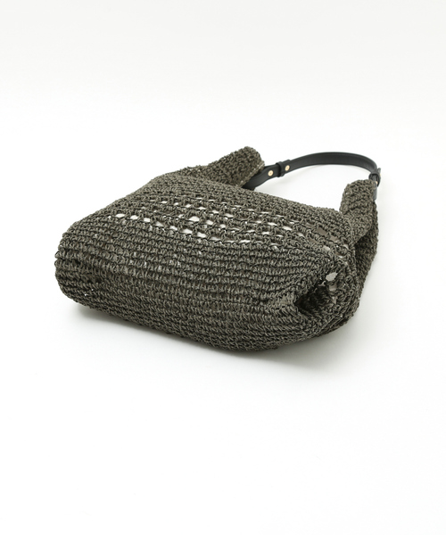 soeur（スール）の「SOEUR/メッシュ２WAYトートBAG（トートバッグ・レディース・カーキ/ベージュ・フリー）」の6枚目の写真