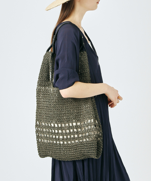 soeur（スール）の「SOEUR/メッシュ２WAYトートBAG（トートバッグ・レディース・カーキ/ベージュ・フリー）」の13枚目の写真