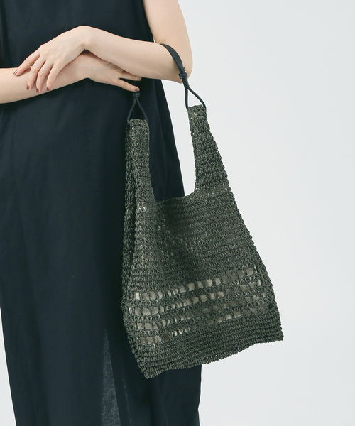 soeur（スール）の「SOEUR/メッシュ２WAYトートBAG（トートバッグ・レディース・カーキ/ベージュ・フリー）」の15枚目の写真
