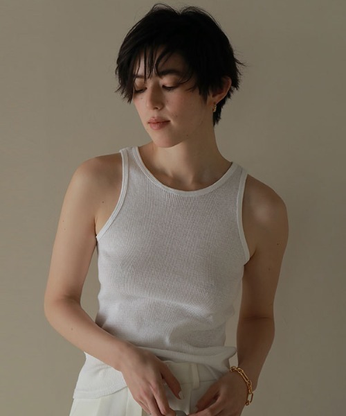 ETRE TOKYO（エトレトウキョウ）の「ワッフルアメスリタンク（Tシャツ