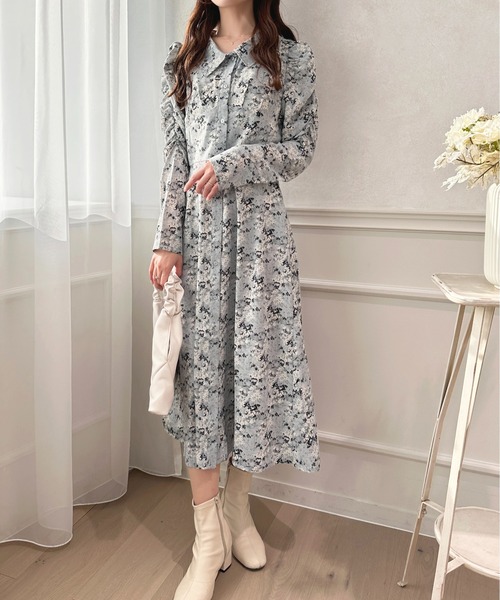 apres jour(アプレジュール)の「花柄コルセットワンピース【ZOZOTOWN限定アイテム】(ワンピース・レディース・グレー/ピンク/ベージュ・X-LARGE/フリー)」の13枚目の写真