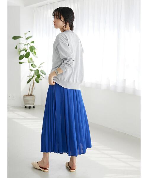 CRAFT STANDARD BOUTIQUE(クラフトスタンダードブティック)の「Manywayプリーツスカート(スカート・レディース・ブラウン/グリーン/ブルー/オレンジ・FREE)」の18枚目の写真