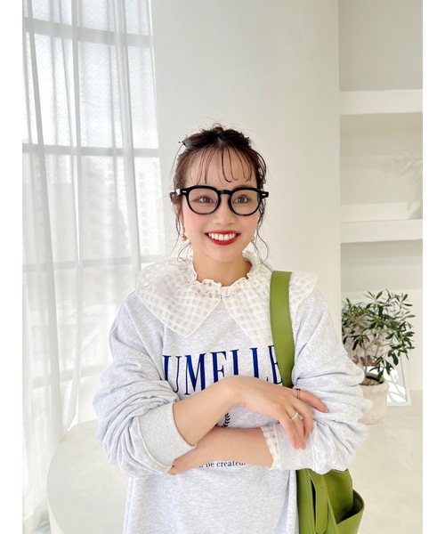 JUMELLE(ジュメロ)の「チェックフリルトップ(シャツ/ブラウス・レディース・ピンク/ホワイト・FREE)」の6枚目の写真