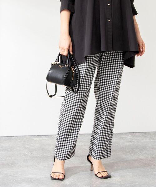 NOLLEY’S（ノーリーズ）の「ハイテンションストレッチハイウエストパンツ（その他パンツ・レディース・ブラック/オリーブ/ブラック系その他/オフホワイト・34/36/38）」の10枚目の写真